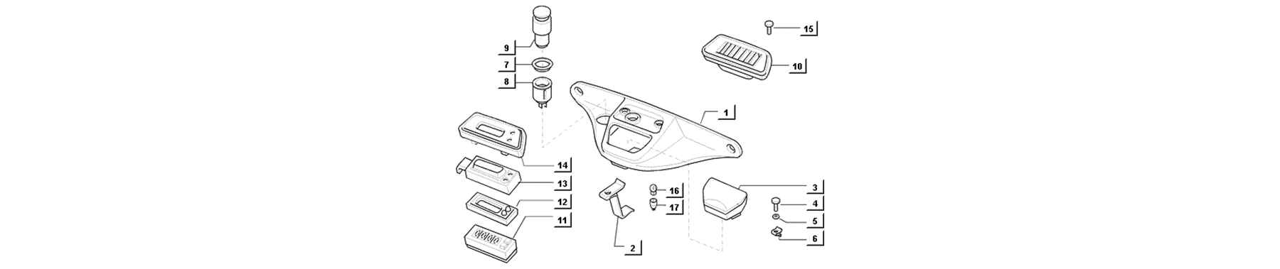 T36 - tableau de bord superieur central