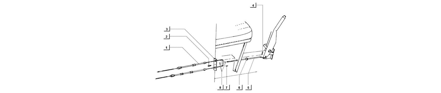 T70 - transmission frein de stationnement