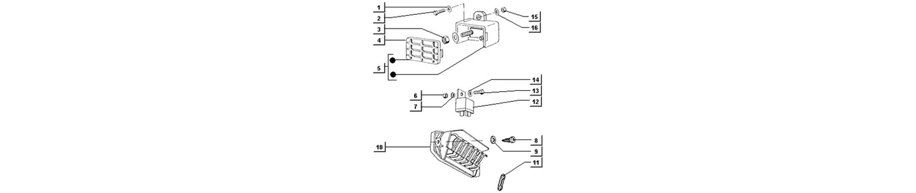 T118 - boite de derivation-microtelerupteur-plaque a bornes
