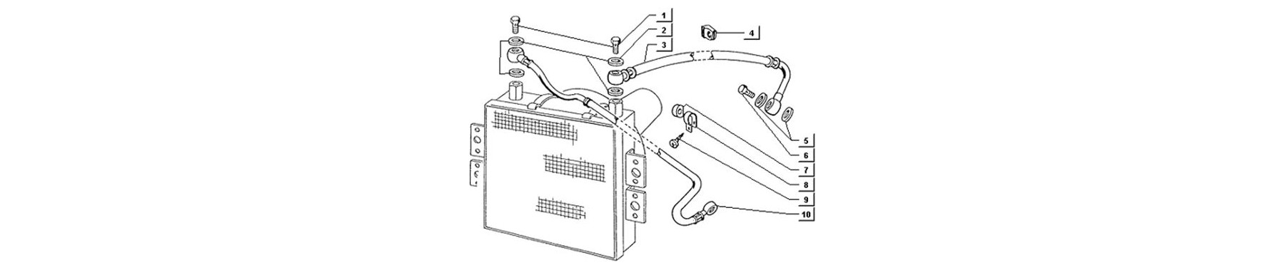 T51 - canalisation radiateur-culasse et radiateur pompe