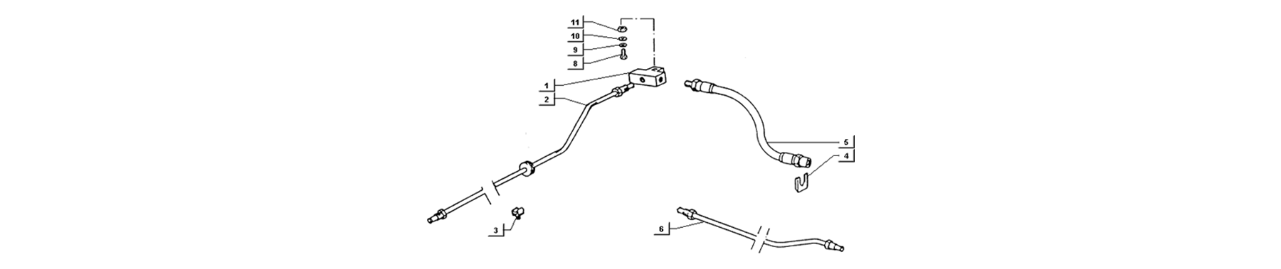 T98 - tube freins roue ar 
