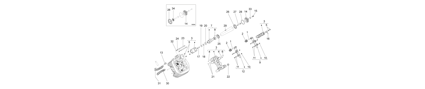 03.145 - distribution cylindre gauche