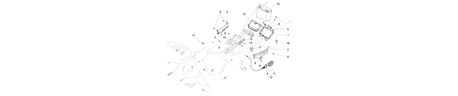 11.030 - circuit electrique arriere