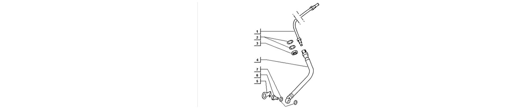 T97 - tube frein roue av 