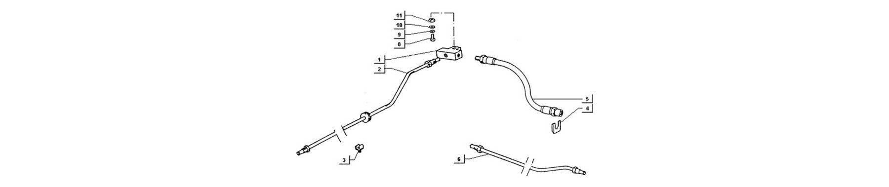 T95 - fixation maitre cylindre et pedale du frein guidon