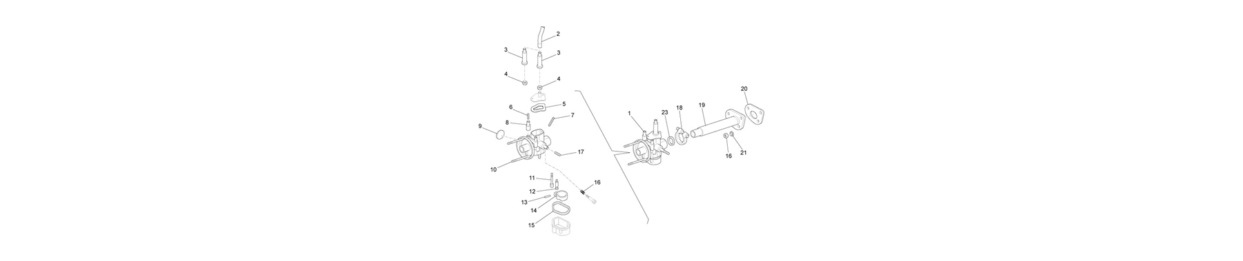 01 39 - Complete carburetor Inlet connection