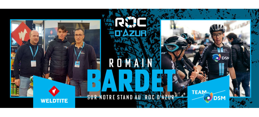 ROMAIN BARDET SUR NOTRE STAND AU ROC D'AZUR 2022 !